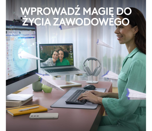 LOGITECH Zestaw mysz + klawiatura MK950 Sigantura Slim US Graphite 920-012490 - 1233175 - zdjęcie 7